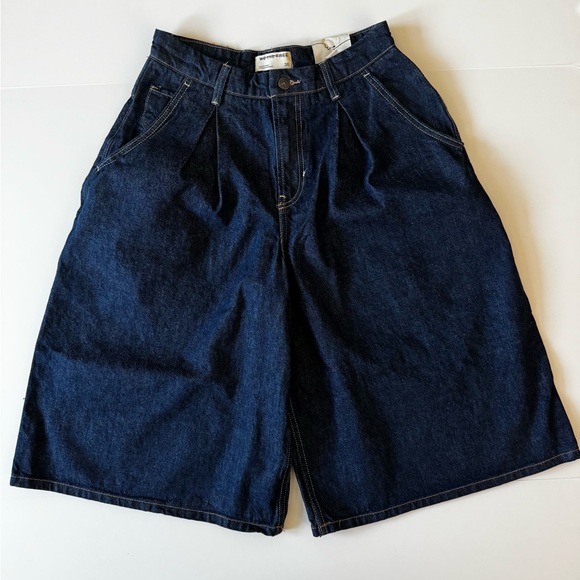 We The Free Curvy Antonia Crop Culotte Jeans/Shorts, Deep Blue, Wmns Sz 26, NWT - Picture 6 of 15